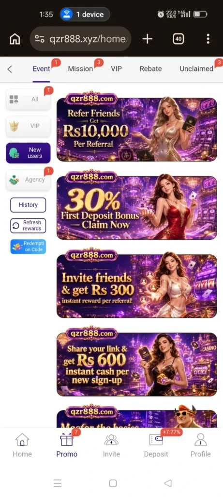 QZR888 game bonus