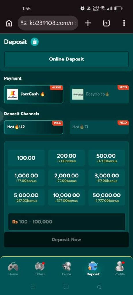 1PPP Game deposit