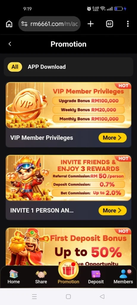 RM666 Game promotion